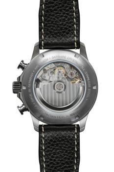 Preview: Bauhaus Aviation Herrenuhr Automatik Chronograph mit Pilotenarmband